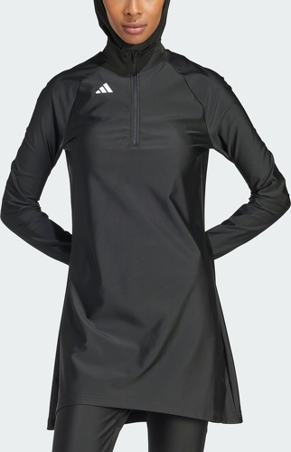 adidas Performance-Haut de maillot de bain manches longues 3 bandes-3