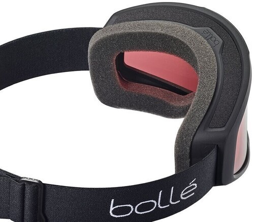 BOLLE-BOLLE Masque de ski BEDROCK - couleur BLACK MATTE / ecran VERMILLON CAT 2-1