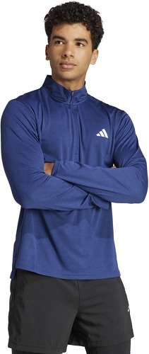 adidas Performance-T-shirt de training à manches longues et zip 1/4 Train Essentials-1