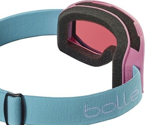 BOLLE-BOLLE Masque de ski INUK - couleur PINK & BLUE MATTE / ecran VERMILLON CAT 2-1