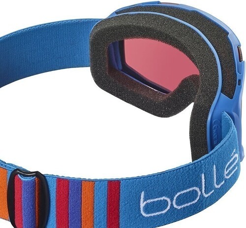 BOLLE-BOLLE Masque de ski ROCKET - couleur RACE BLUE MAT / ecran VERMILLON CAT 2-1