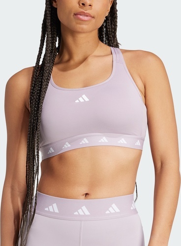 adidas Performance-Brassière de training Powerreact Techfit Maintien moyen-4