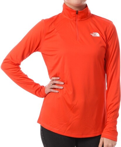 THE NORTH FACE-T-shirt Manches Longues Orange Femme The North Face 24/7-image-1