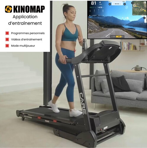 Care-Tapis de course connecté - 18km/h - CARE - JOG RUNNER - KINOMAP-1