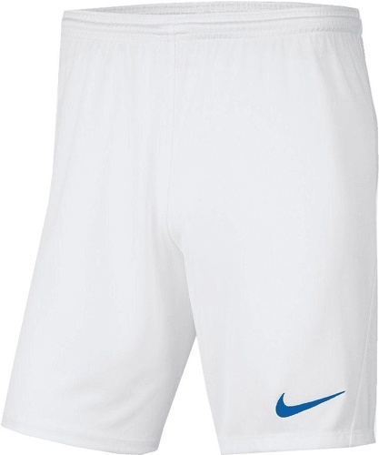 NIKE-Short Nike Park III sans slip intérieur blanc/bleu-image-1