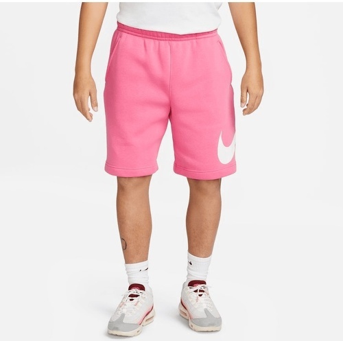 NIKE-Short Nike Sportswear Club BB GX rose/blanc-2