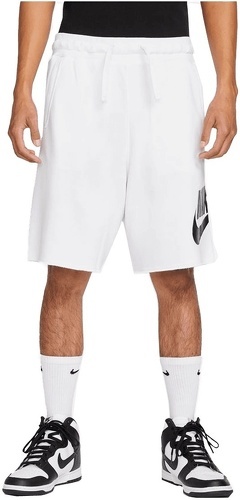 NIKE-Short Nike Sportswear Club Fleece Alumni blanc-0