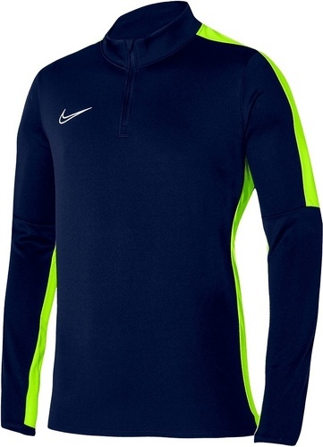NIKE-T-Shirt d'entraînement Nike Enfants Academy 23 bleu foncé/vert fluo-image-1