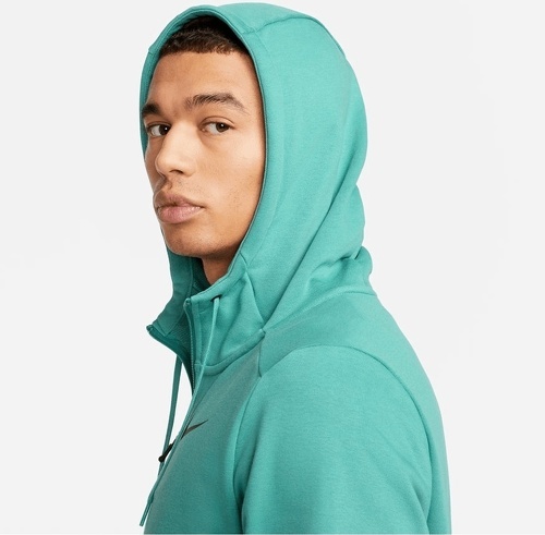 NIKE-Veste à capuche Nike Dri-FIT Training turquoise/noir-2