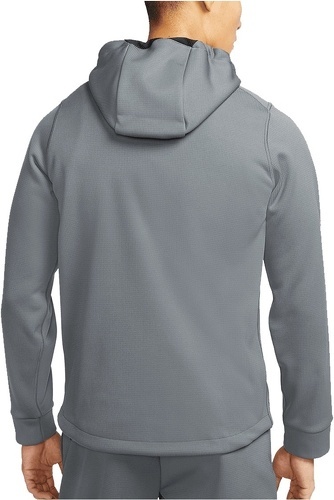 NIKE-Veste à capuche Nike Pro Therma-Fit gris foncé-1