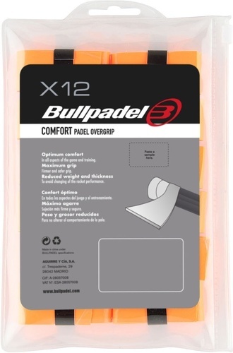 BULLPADEL-Surgrips Bullpadel Comfort Orange x 12-1