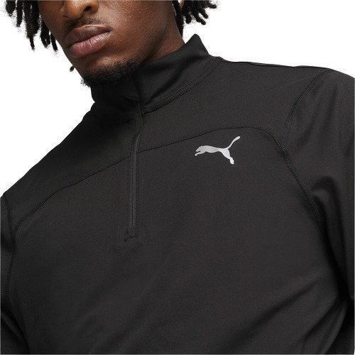 PUMA-Sweat de running avec fermeture zippée 1/4 run Cloudspun Homme-3