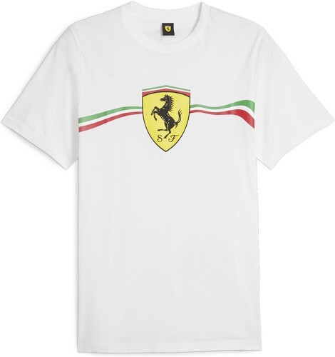 PUMA-T-shirt traditionnel avec grand écusson Scuderia Ferrari Motorsport-image-1