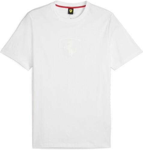 PUMA-T-shirt ton sur ton avec grand écusson Scuderia Ferrari Motorsport-image-1