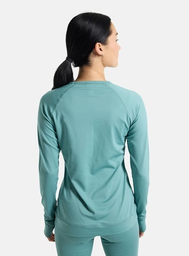 BURTON-Sous-vêtement Technique Burton Lightweight X Base Layer Crewneck Vert Femme-1