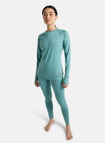 BURTON-Sous-vêtement Technique Burton Lightweight X Base Layer Crewneck Vert Femme-2