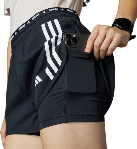 adidas Performance-Short 2 en 1 Own the Run 3 bandes-2