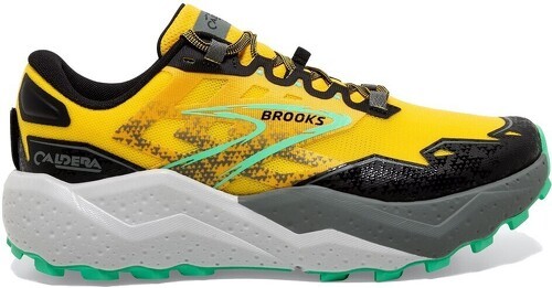 Brooks-Chaussure de trail BROOKS Homme CALDERA 7 Jaune-image-1