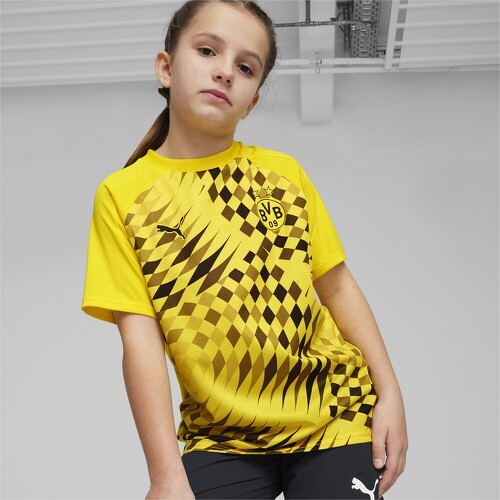 PUMA-Maillot d'avant-match 23/24 Borussia Dortmund Enfant et Adolescent-2