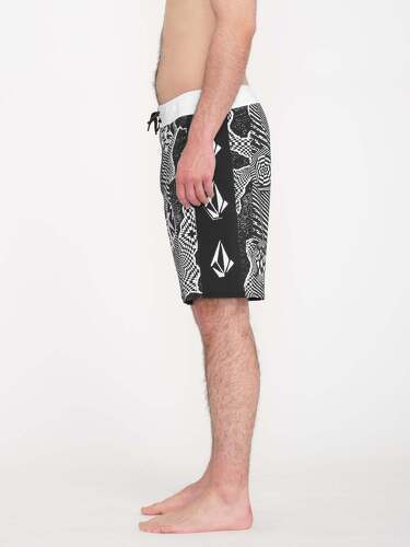 VOLCOM-Boardshort Lido Iconic Mod 19" - BLACK WHITE-2