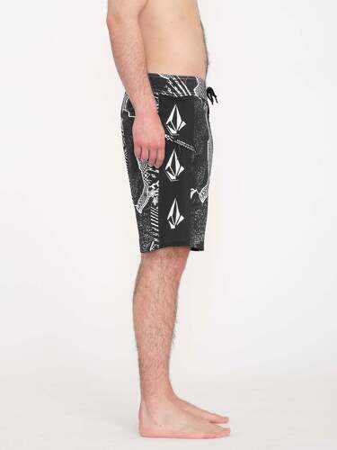 VOLCOM-Boardshort Lido Iconic Mod 19" - BLACK WHITE-3