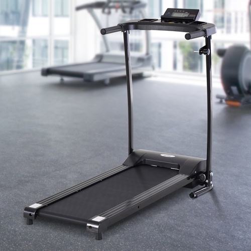 HOMCOM-Tapis électrique de course pliable 1-9 Km/h 500 W écran LCD 3 programmes noir-1