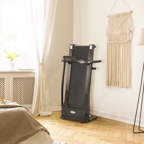 HOMCOM-Tapis électrique de course pliable 1-9 Km/h 500 W écran LCD 3 programmes noir-3