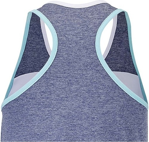 BABOLAT-Débardeur Babolat Play Femme Blanc / Bleu chiné-4