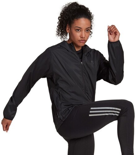 adidas Performance-Giacca Run Fast Zip Solid-2