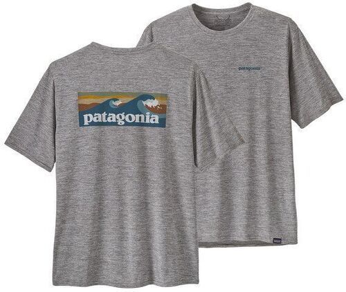 PATAGONIA-T-shirt Capilene Cool Daily Graphic Feather Grey-1