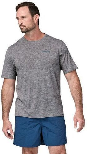 PATAGONIA-T-shirt Capilene Cool Daily Graphic Feather Grey-4