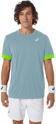 ASICS-Asics T-Shirt Court SS Top Tennis Heren Blauw / Groen-image-1