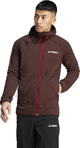 adidas Performance-VESTE À CAPUCHE RÉVERSIBLE EN MOLLETON POILS LONGS TERREX TECHROCK-3