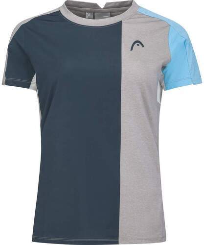 HEAD-T-Shirt Head Padel Tech Femme Gris / Bleu marine-0