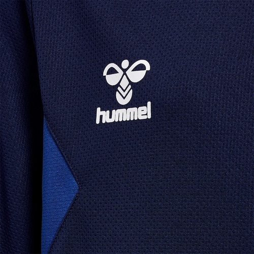 HUMMEL-Veste de survêtement à capuche zippé polyester enfant Hummel Authentic-3