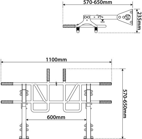 K-Sport GmbH-Barre de traction Monkey Bar pour montage au mur / plafond - KSSL040-3