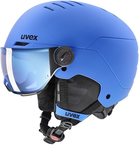UVEX-Casque De Ski / Snow Uvex Rocket Jr Visor Blue Matt Garçon-image-1