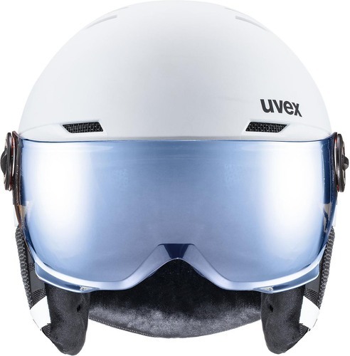 UVEX-Casque De Ski / Snow Uvex Rocket Jr Visor White-black M  Garçon-1