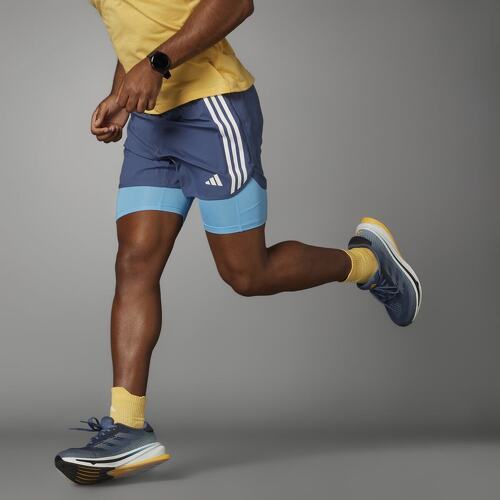 adidas Performance-Pantaloncini 2 In 1 Own The Run 3 Bandes-1