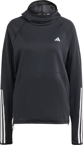 adidas Performance-Sweatshirt à capuche femme adidas Own the Run 3 Stripes-image-1