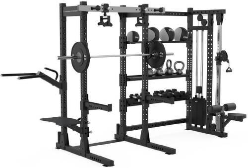 Titanium Strength-Half Rack avec Poulie Ajustable (100 kg) et Étagères de Rangement E70-3