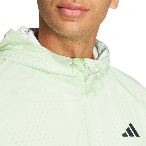 adidas Performance-Veste de tennis entièrement zippée semi-transparente Pro-3