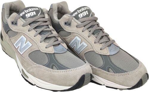 NEW BALANCE-Baskets 991v1 Gray/Silver Metallic-3