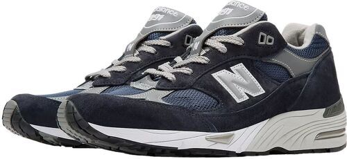 NEW BALANCE-Baskets 991v1 Navy/White/Silver-3