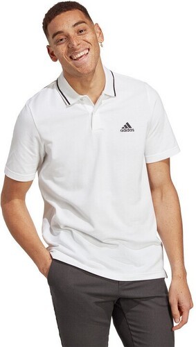 adidas Sportswear-Polo à petit logo en piqué Essentials-3