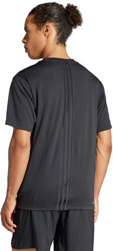 adidas Performance-T-shirt d'entraînement HIIT 3 bandes-2