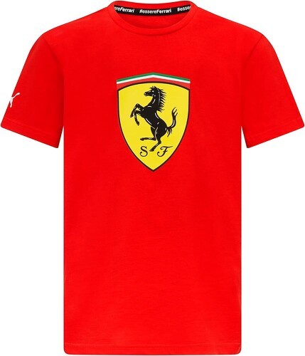 SCUDERIA FERRARI-T-Shirt Bouclier Rouge pour Enfant - PUMA Scuderia Ferrari Formule 1-1