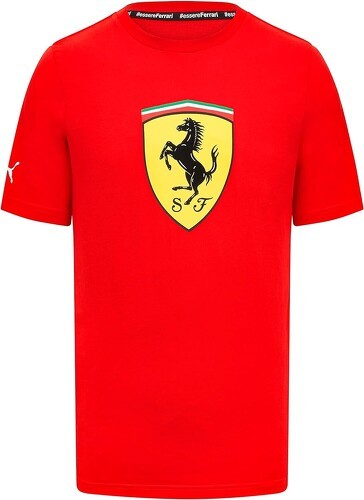 SCUDERIA FERRARI-T-Shirt Bouclier Rouge pour Homme - PUMA Scuderia Ferrari Formule 1-1