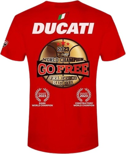 DUCATI CORSE-T-Shirt Champion du Monde de Moto GP Francesco "PECCO" Bagnaia 2023 Homme-image-1