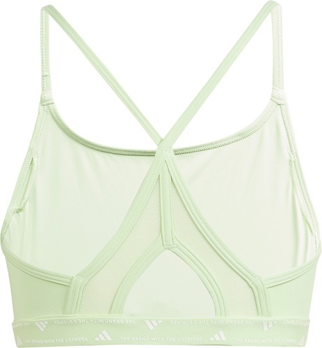 adidas Performance-Brassière de training 3 bandes maintien léger Aeroreact -1